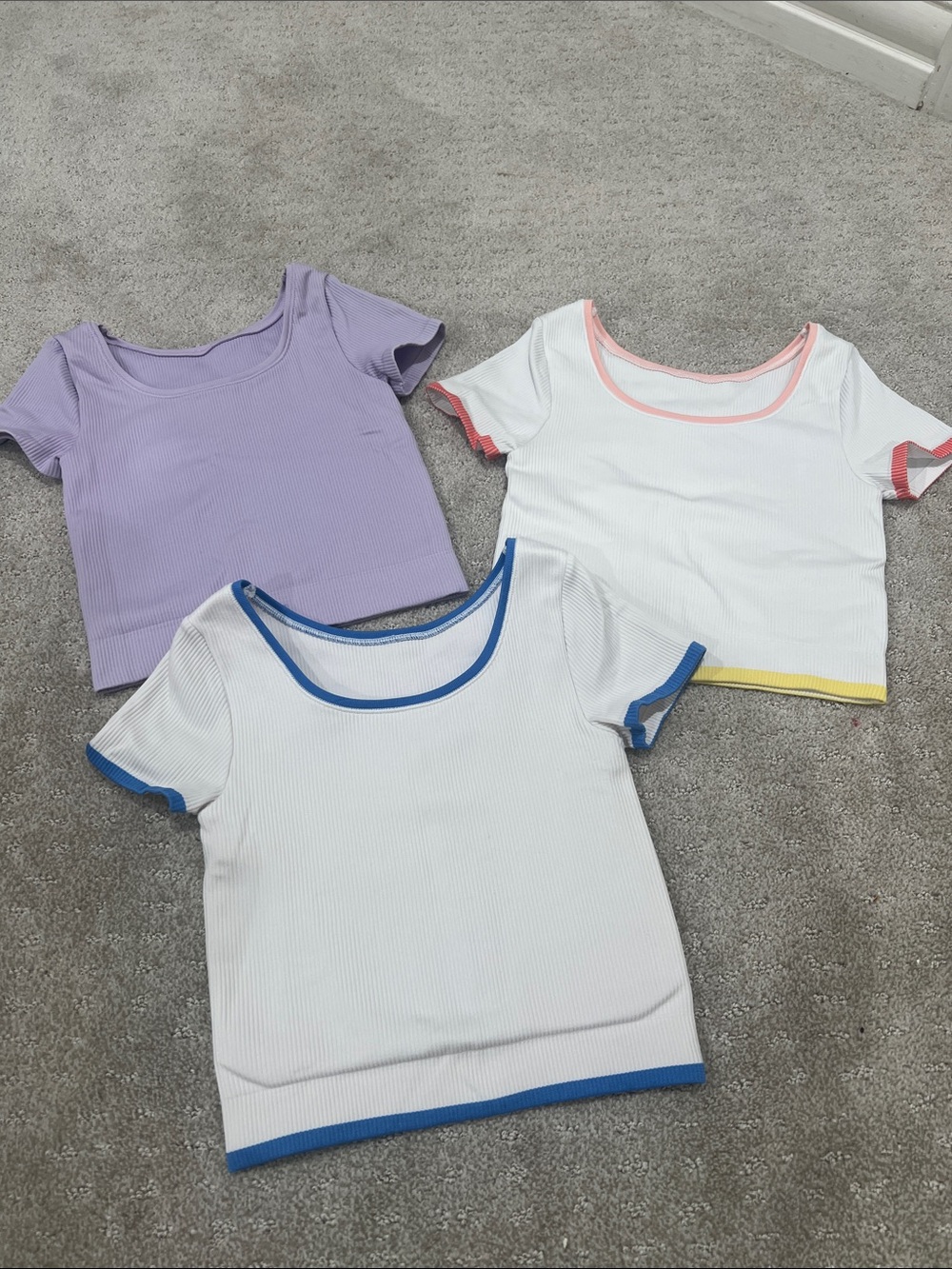 Girls Athleta tees - EUC - size 7